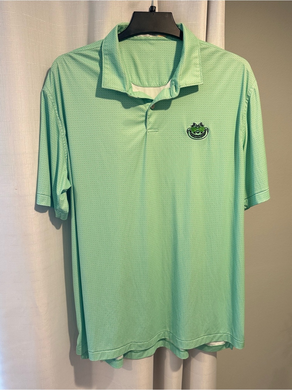 Peter Millar Bettinardi Fat Cat Green Golf Polo View 4